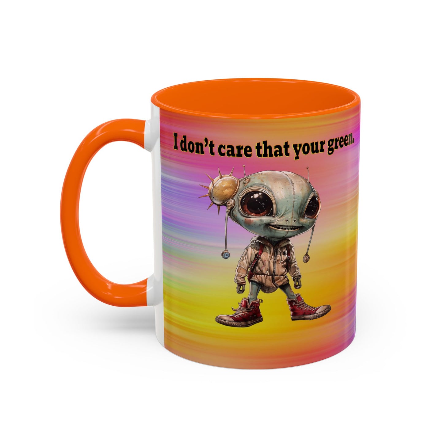 I don't care that your grey - Accent Mug (color blur)