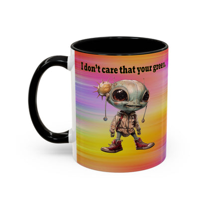 I don't care that your grey - Accent Mug (color blur)