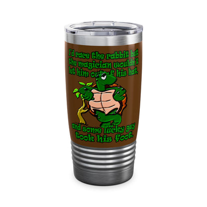 turtle race - Ringneck Tumbler, 20oz (brown)