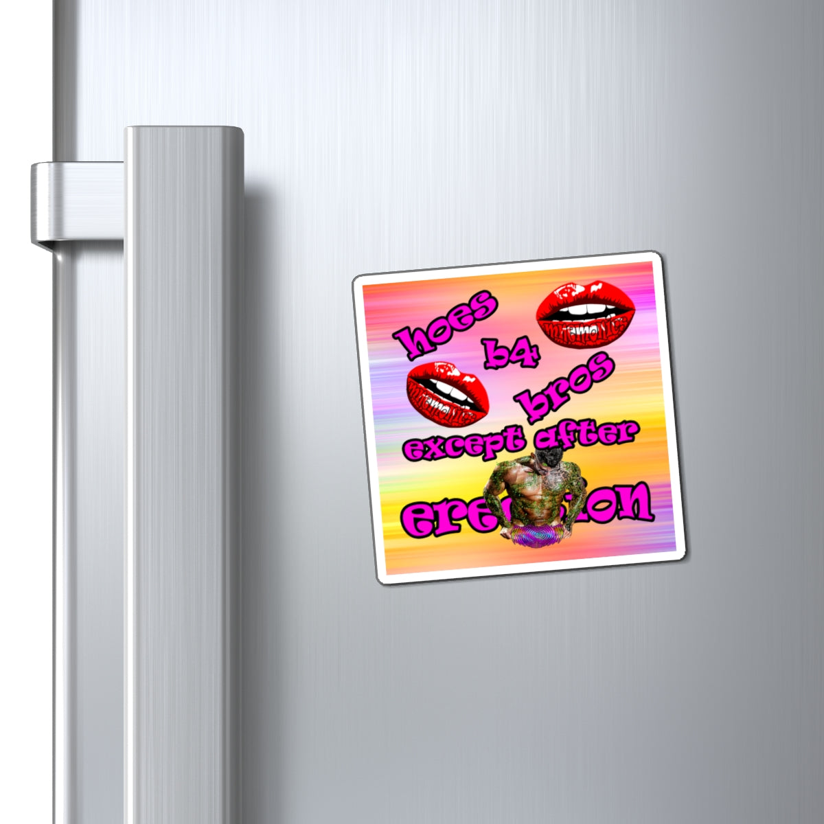 hoes b4 bros - Magnets - (color blur)