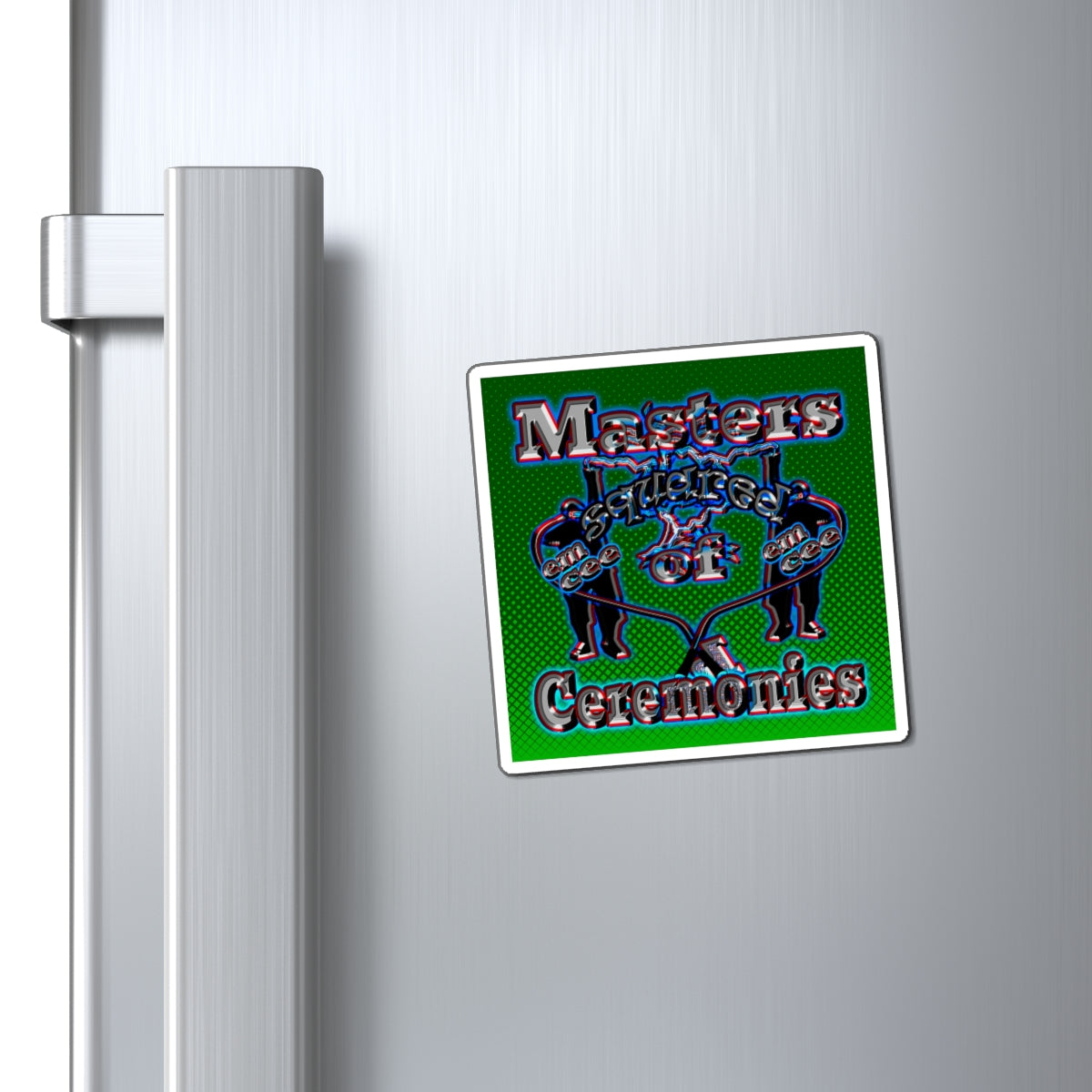 em cee squared - Magnets - (logo green)