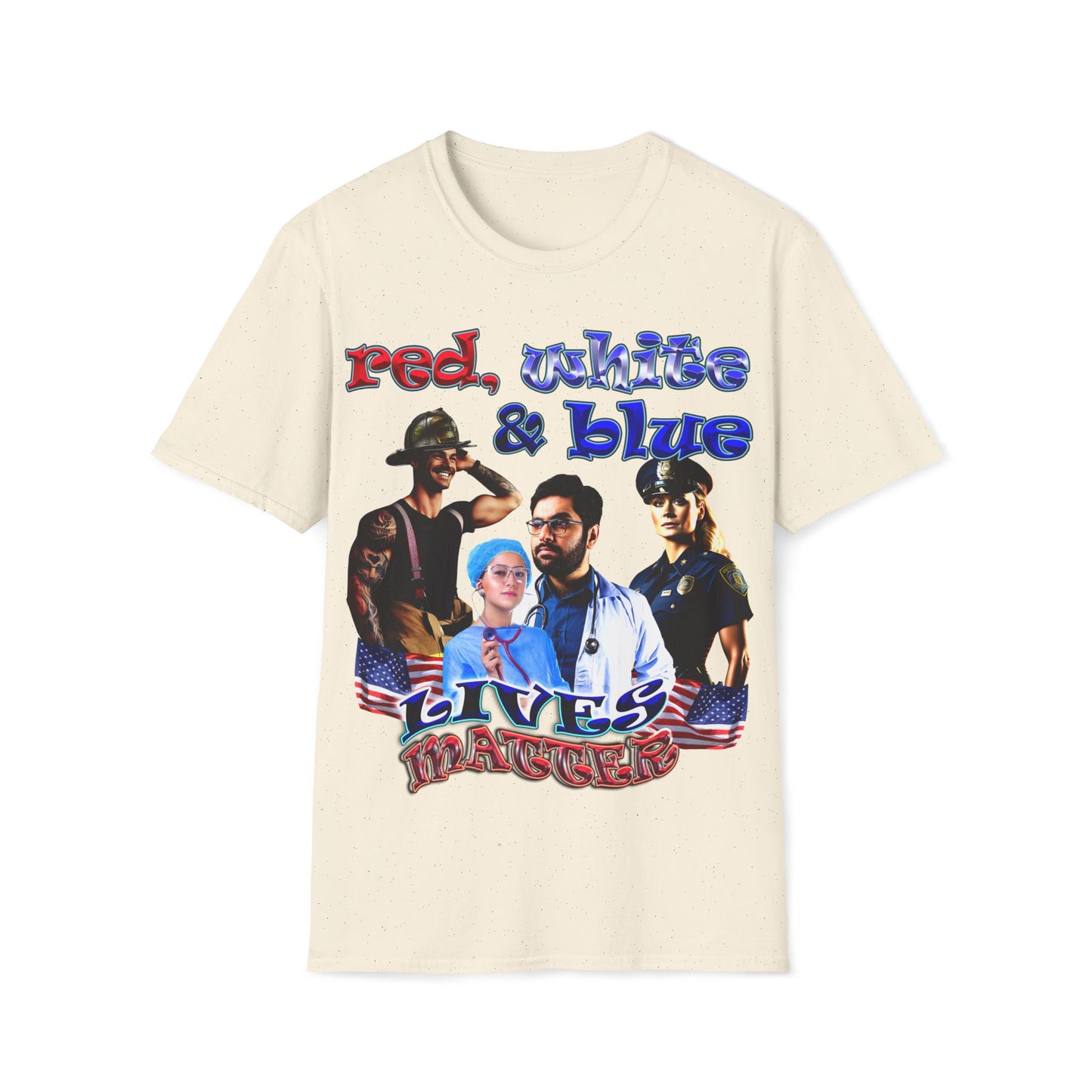 rw&b lives matter - Unisex Softstyle T-Shirt