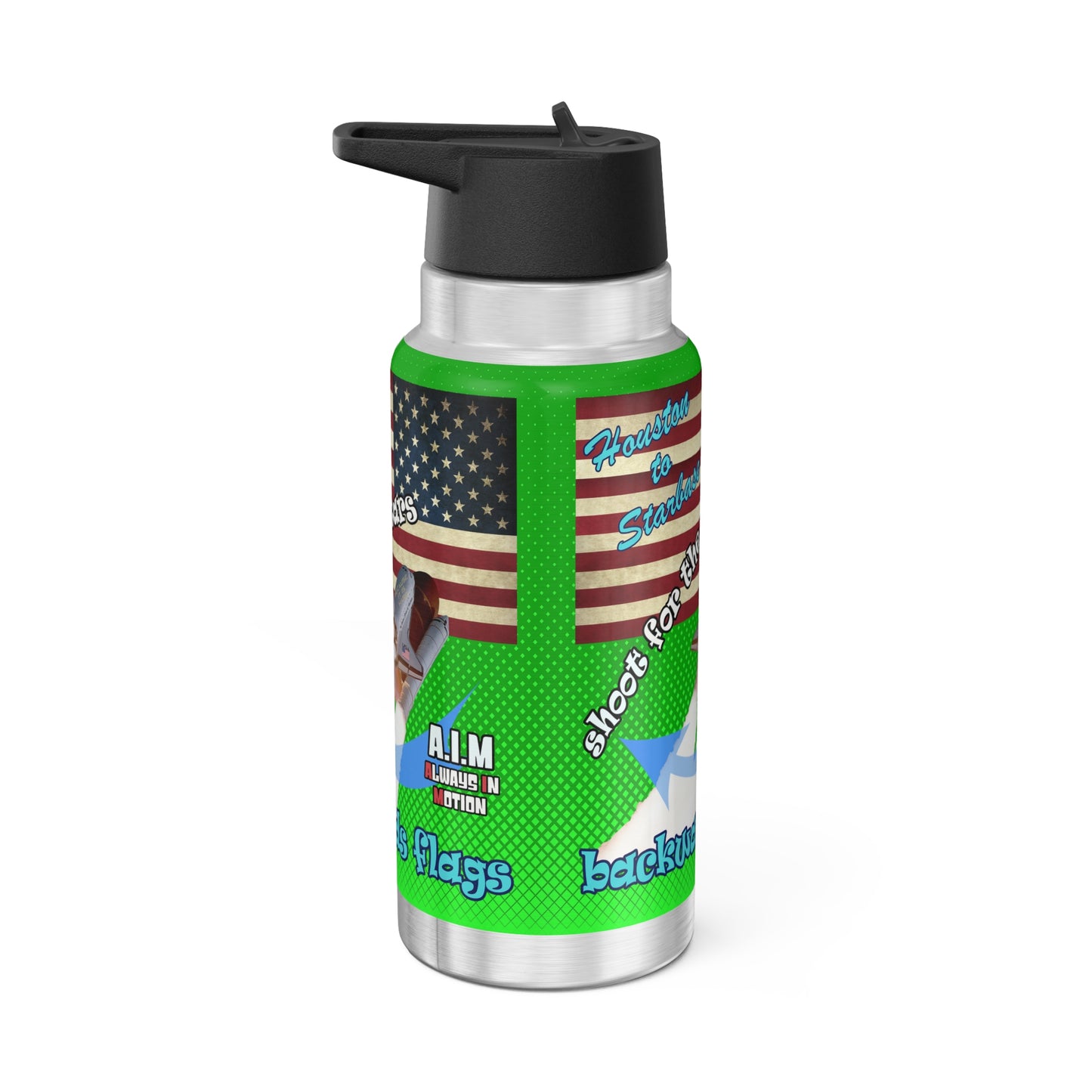 shoot for the stars - Gator Tumbler, 32oz (logo green)