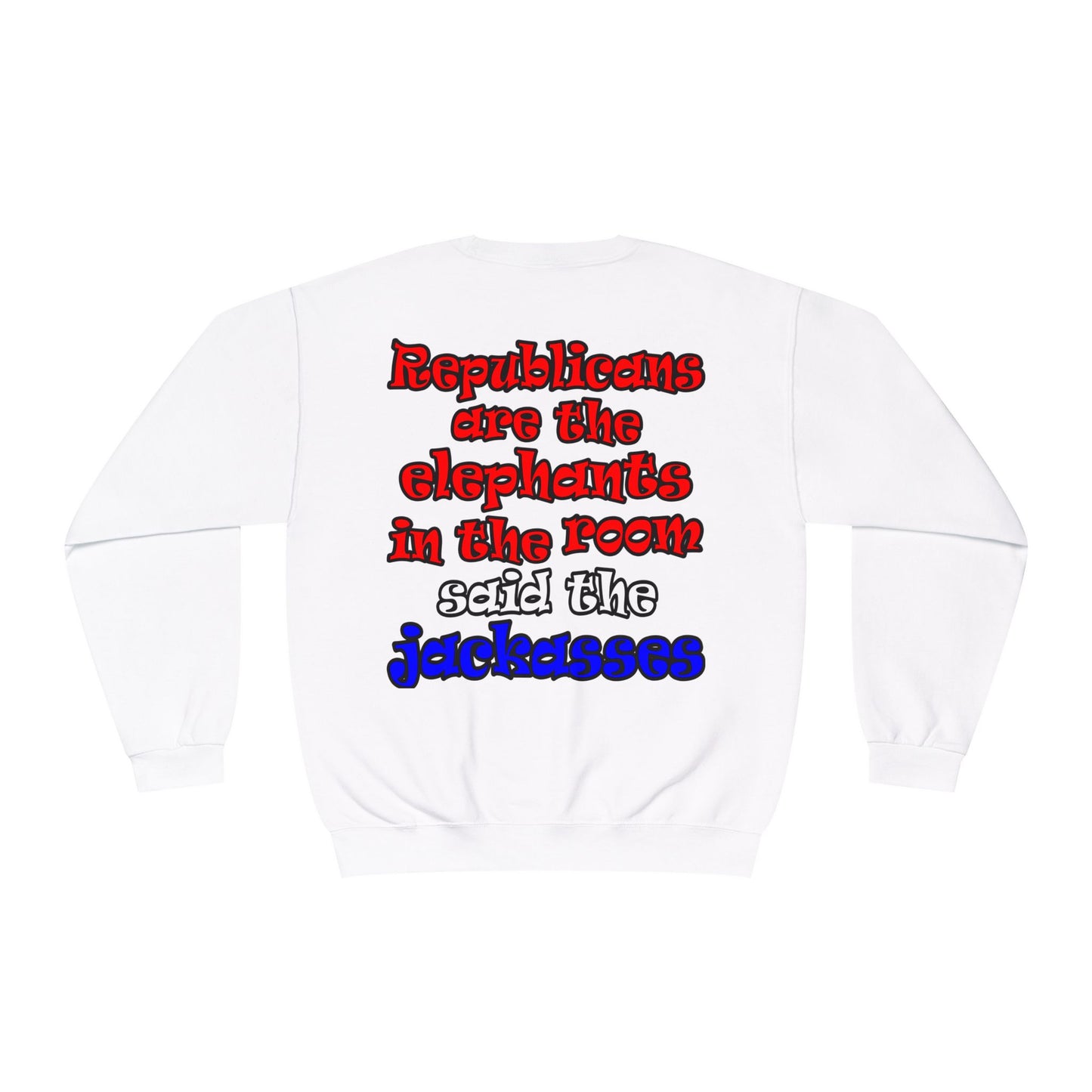 donkeys and elephants - Unisex NuBlend® Crewneck Sweatshirt