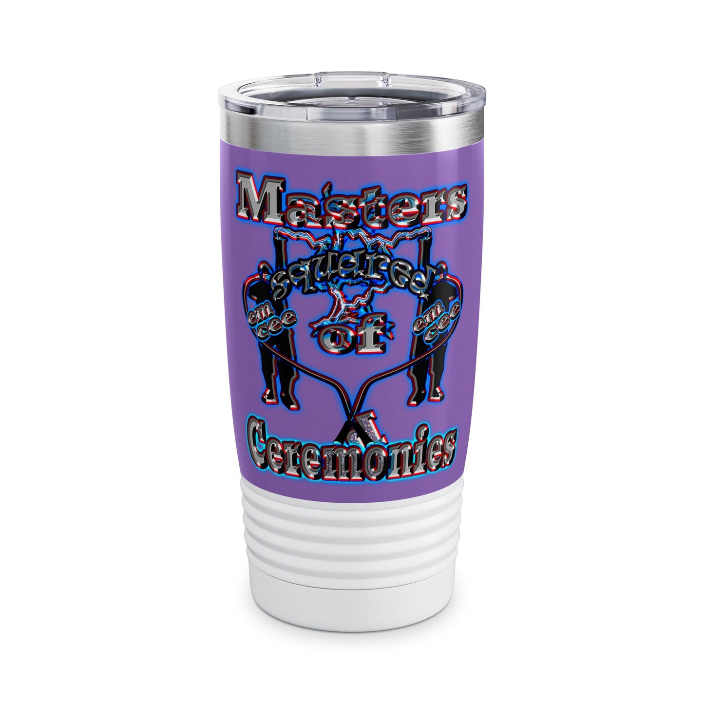 em cee squared - Ringneck Tumbler, 20oz (light purple)