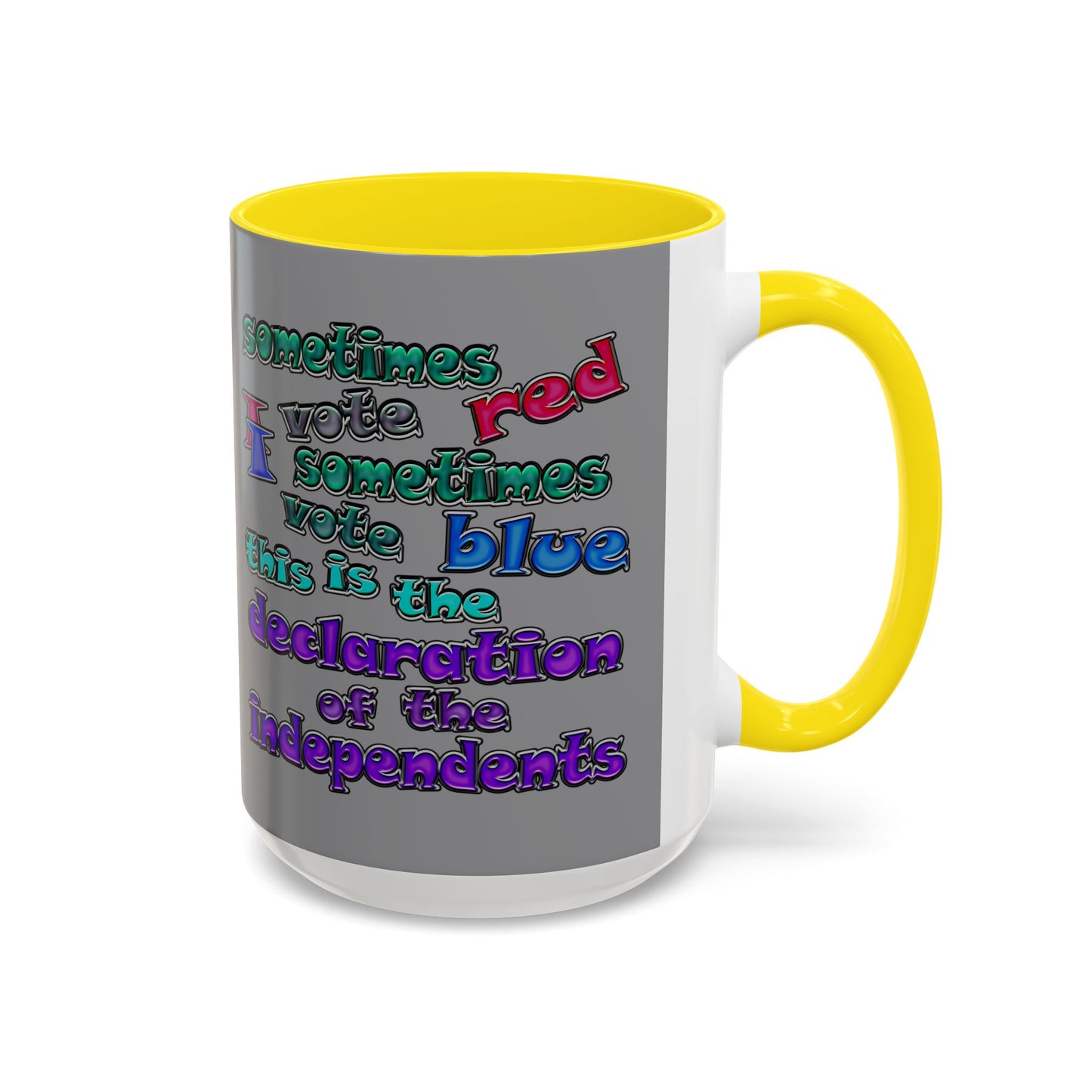 declaration of the independents - Accent Mug (grey)