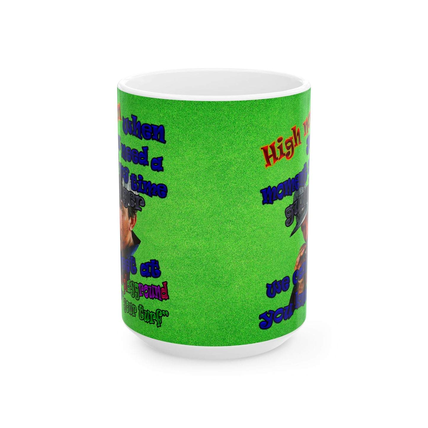 high noon - White Mug (green turf)