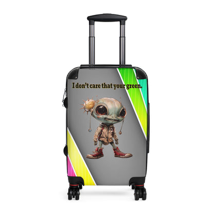 I don't care that your green - Suitcase (rainbow split)