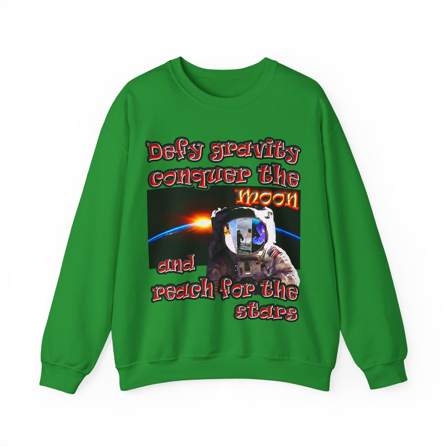 defy conquer reach - Unisex Heavy Blend™ Crewneck Sweatshirt
