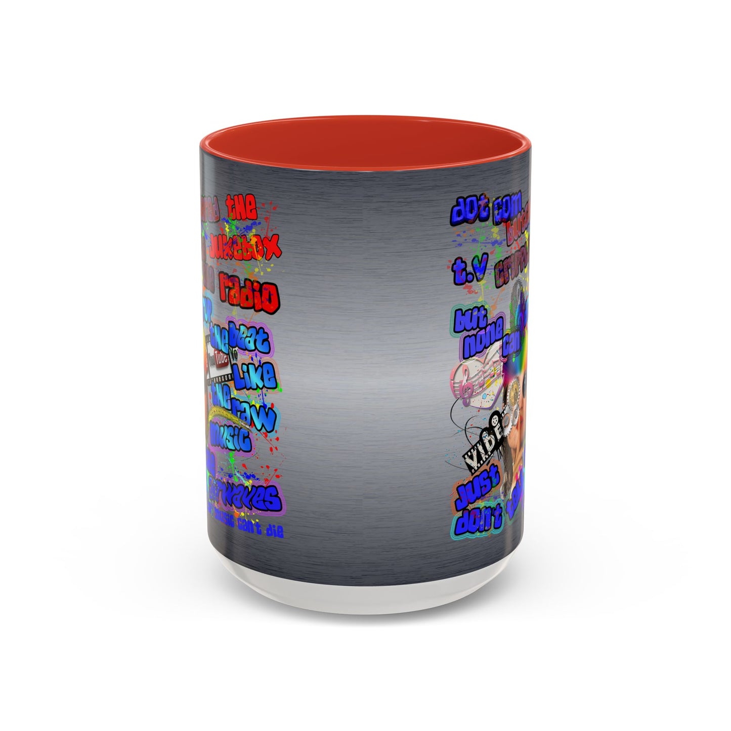 drop the beat - Accent Mug (brushed nickel)