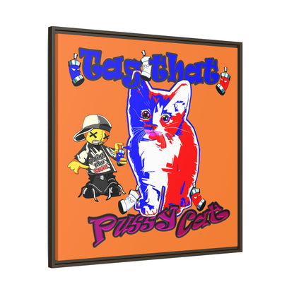 tag that - framed canvas art (crusta)