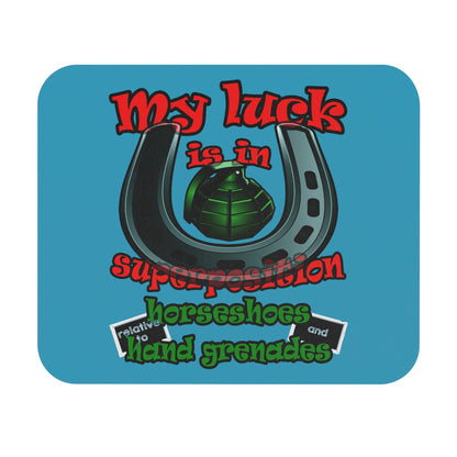 my luck - Mouse Pad (Rectangle) (turquoise)