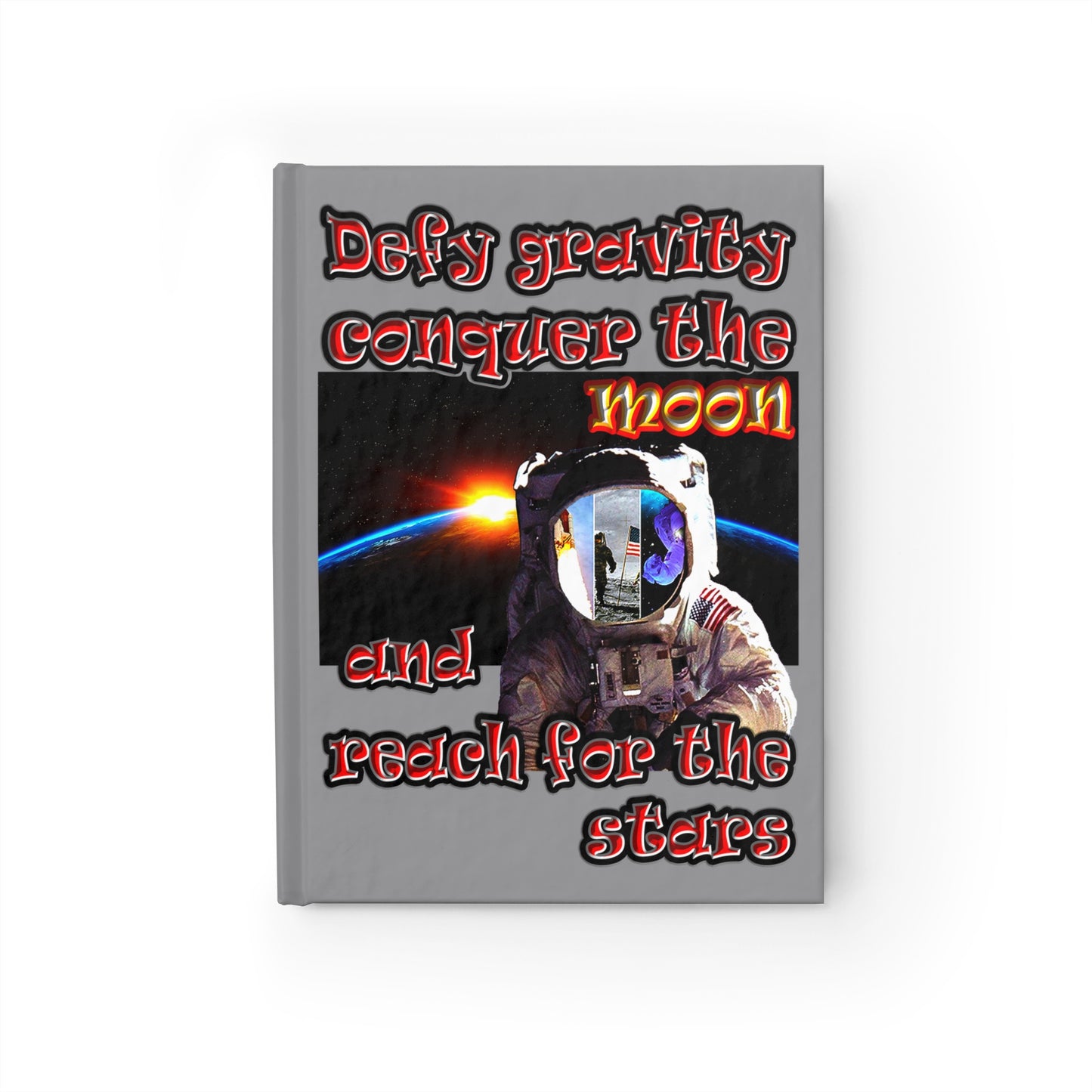 defy conquer reach - journal-blank (grey)