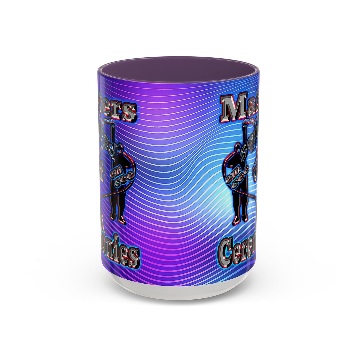em cee squared - Accent Mug (purple wave)