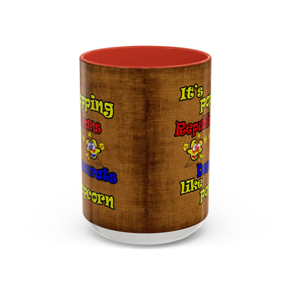 popping like popcorn - Accent Mug (brown papyrus)