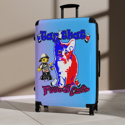 tag that - Suitcase (light blue-purple wave)