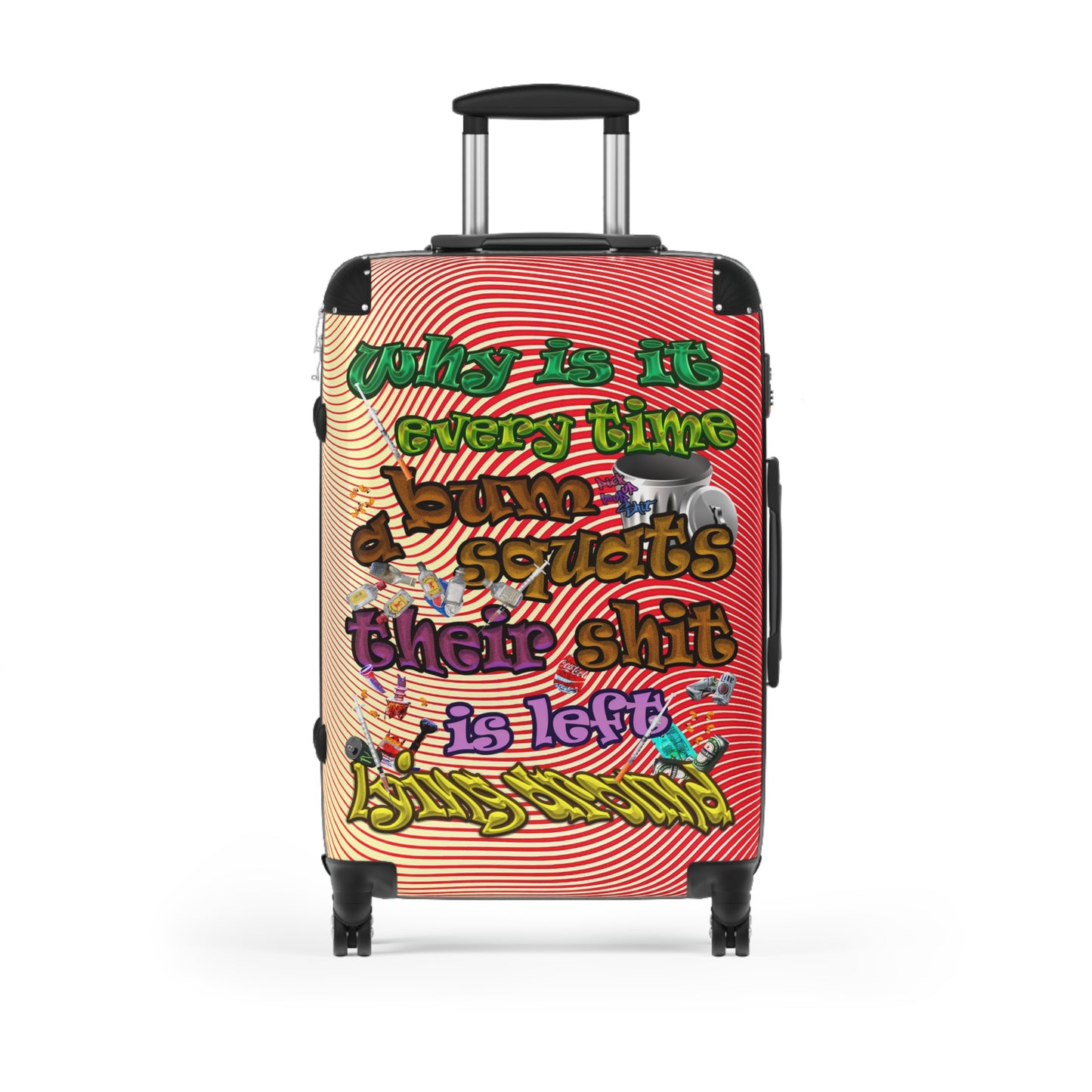 the bum's shit - Suitcase (yellow-orange wave)