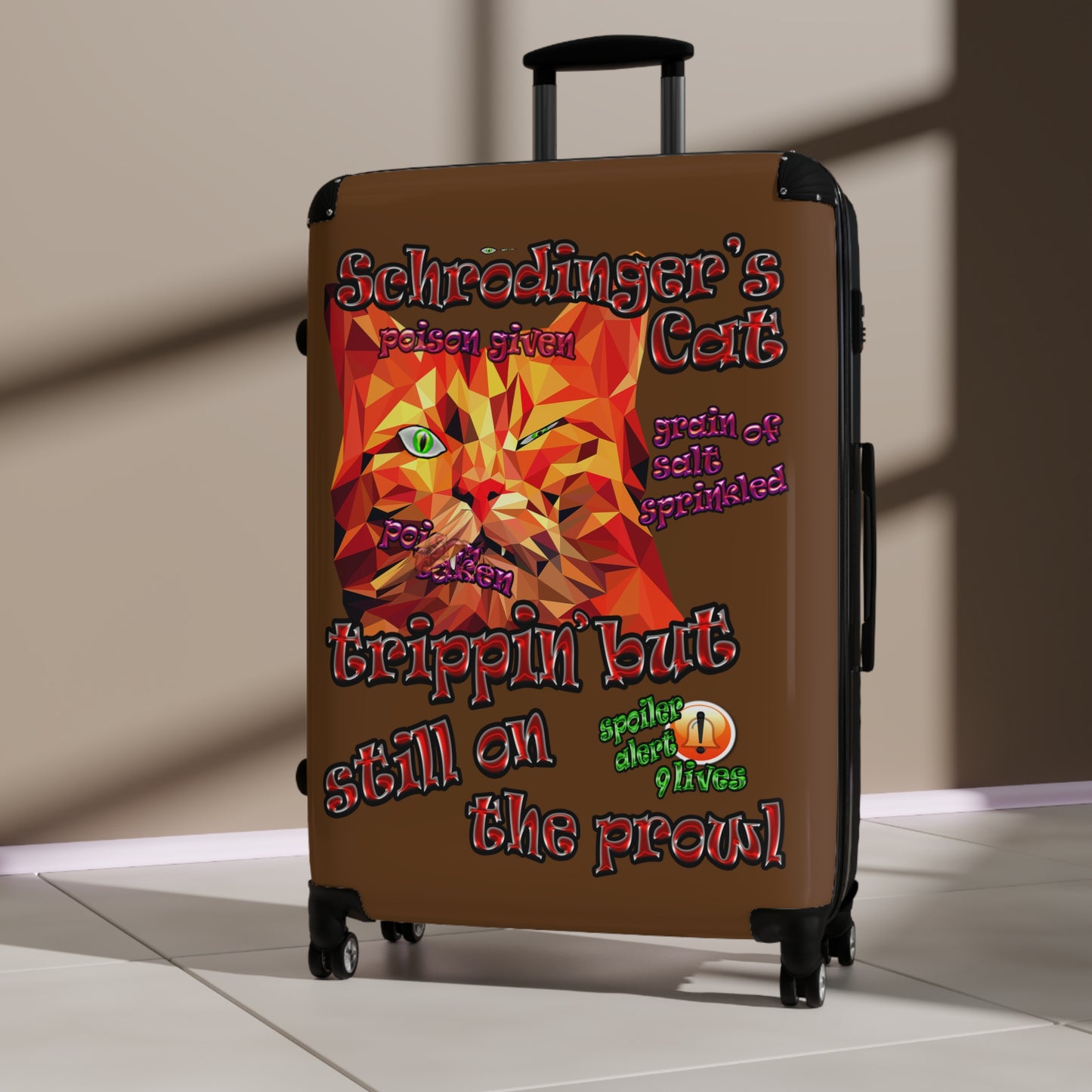 schrodinger's cat - Suitcase (brown)