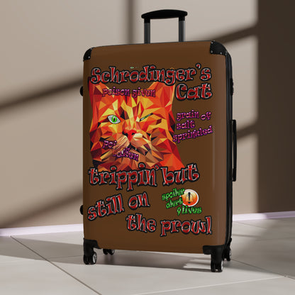 schrodinger's cat - Suitcase (brown)