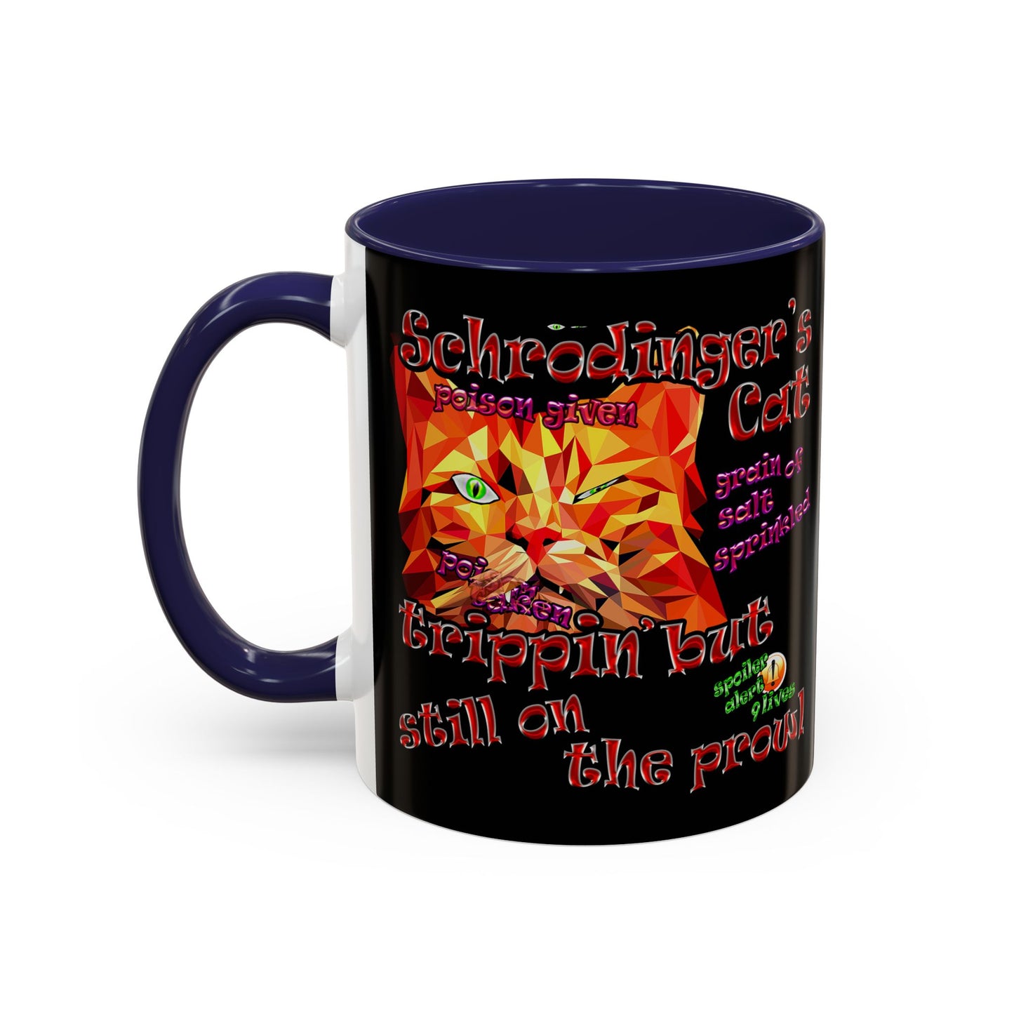 schrodinger's cat - Accent Mug (black)