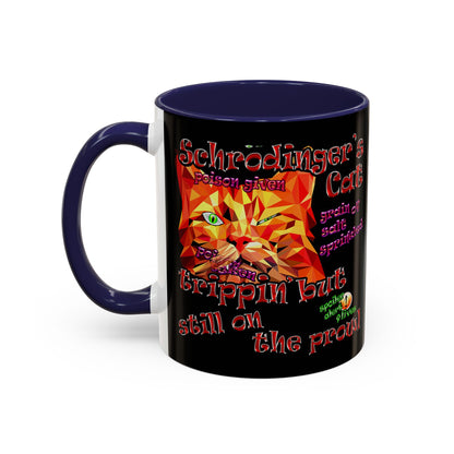 schrodinger's cat - Accent Mug (black)