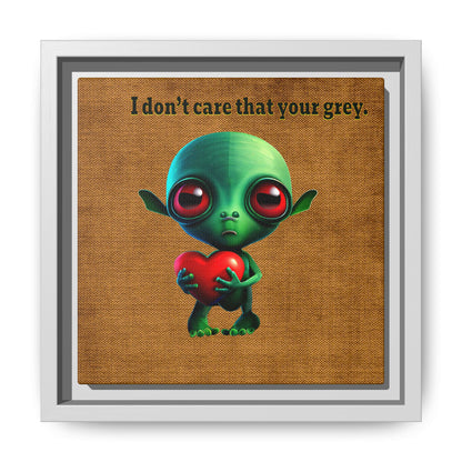 I don't care that your grey - framed canvas art (brown papyrus)