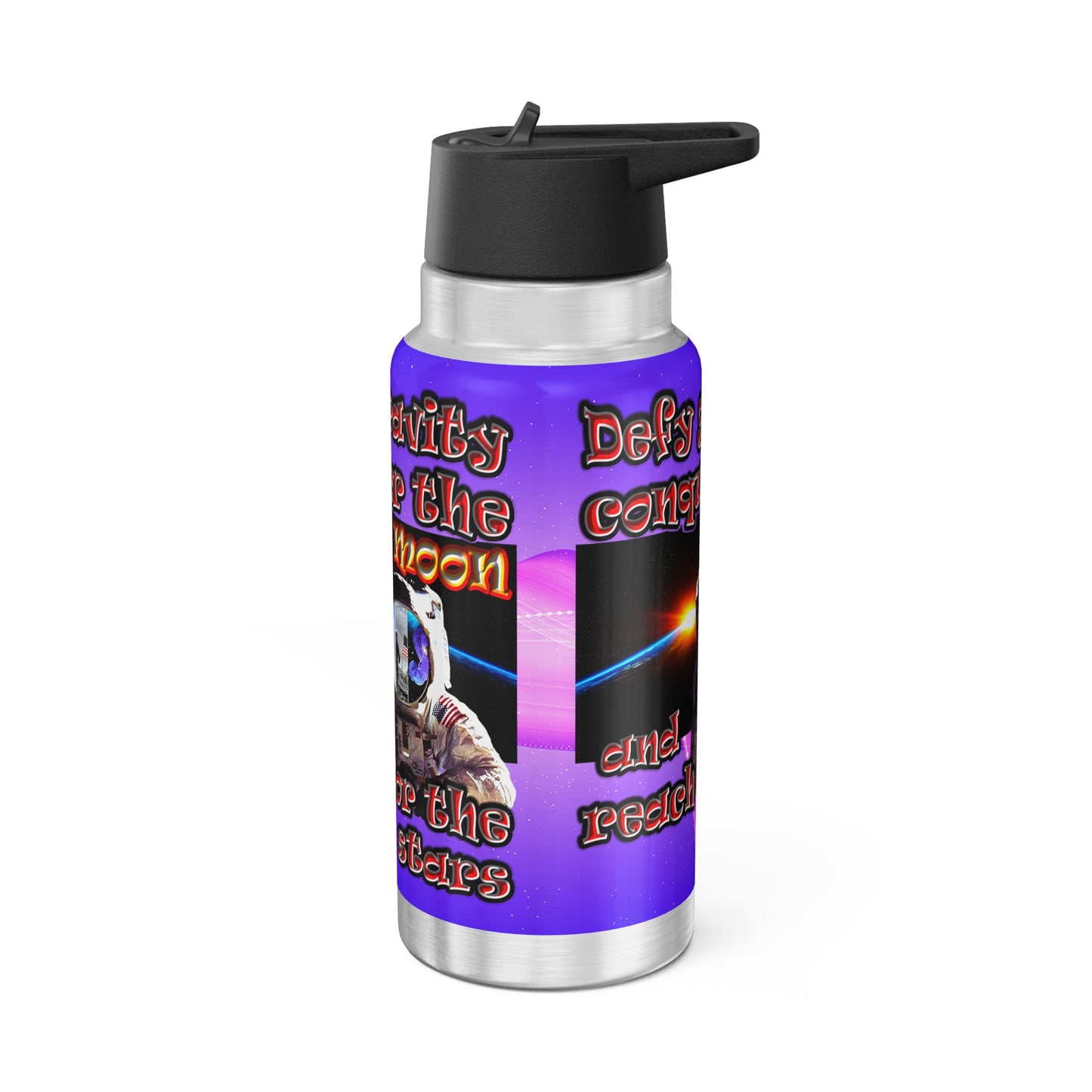 defy conquer reach - Gator Tumbler, 32oz  (purple-pink wave)