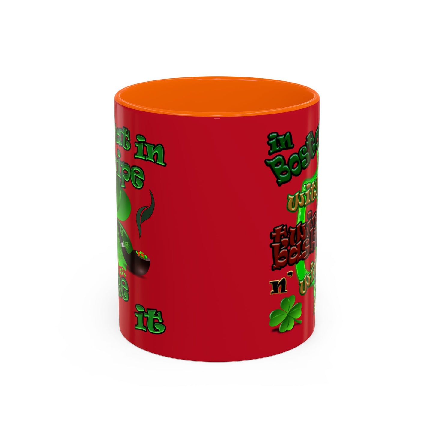celtics logo - Accent Mug (dark red)