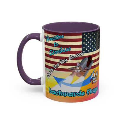 shoot for the stars - Accent Mug (color blur)