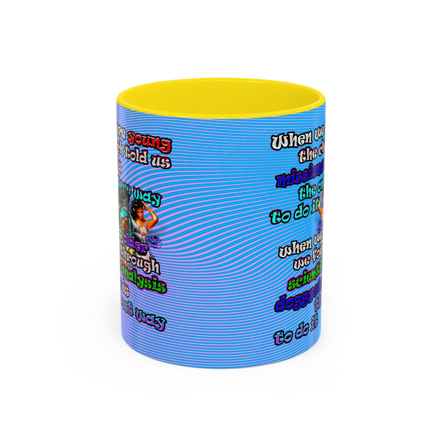 doggystyle - Accent Mug (light blue-purple wave)