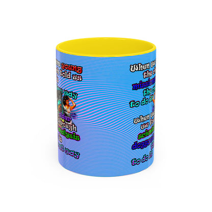 doggystyle - Accent Mug (light blue-purple wave)
