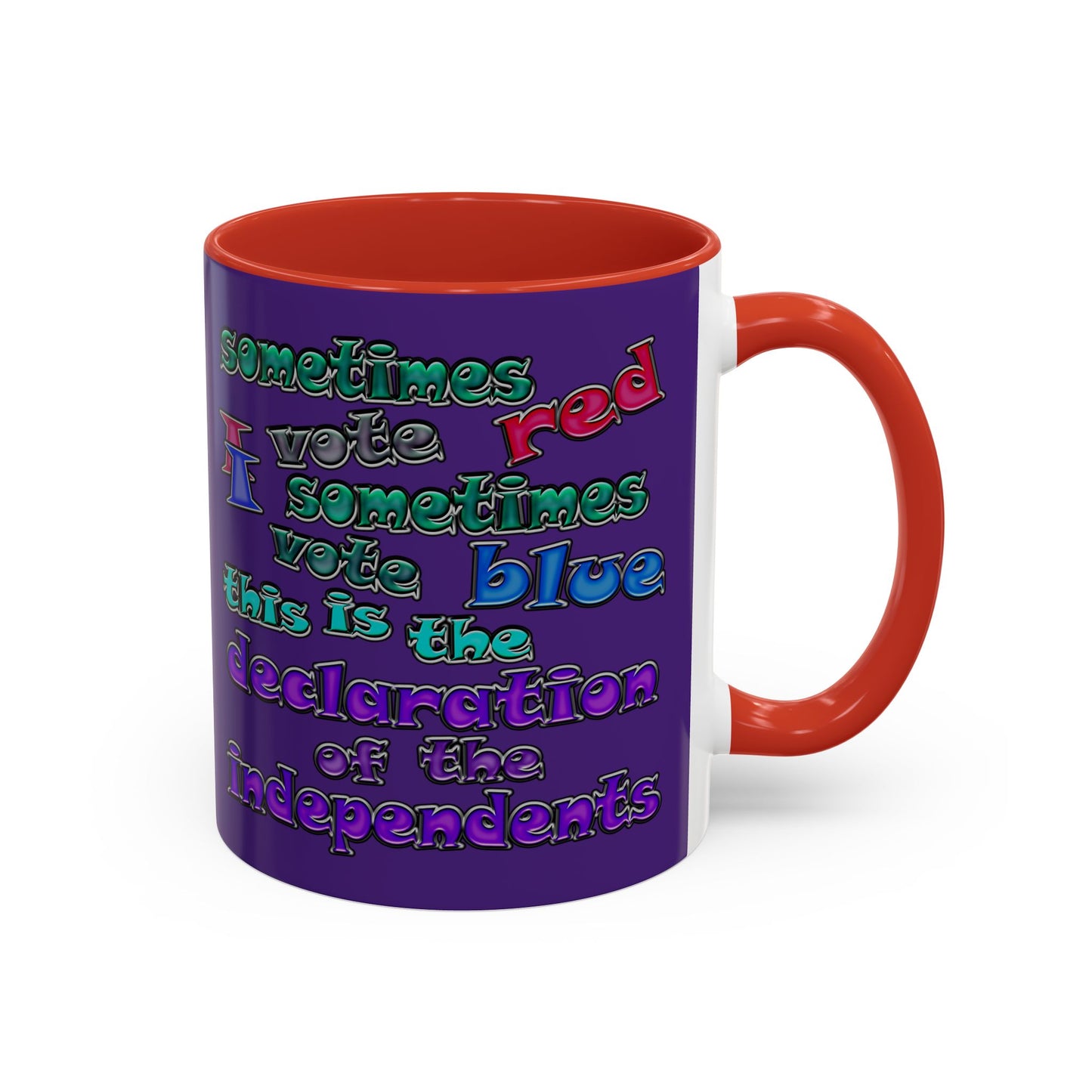 declaration of the independents - Accent Mug (purple)