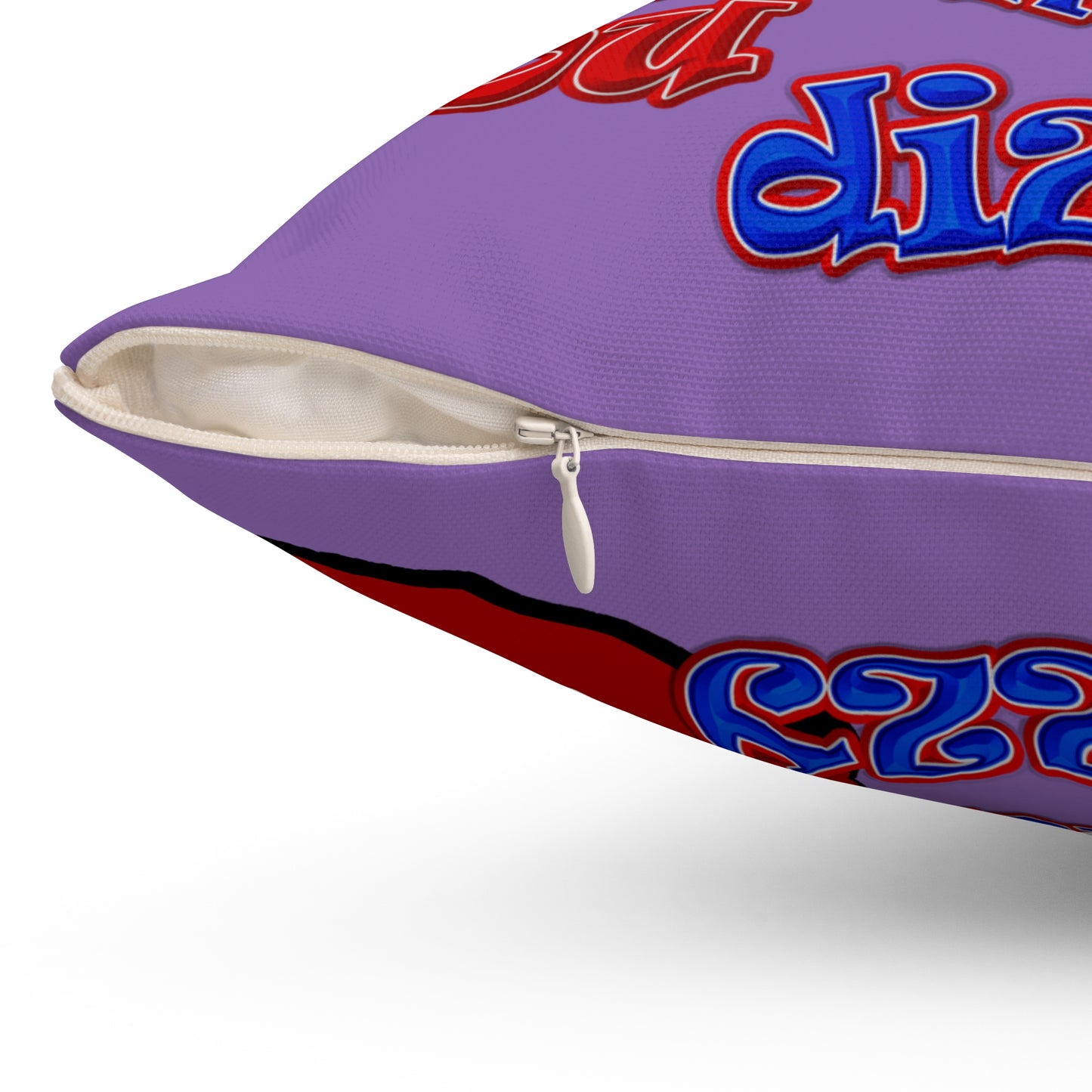 santa's shoes - Spun Polyester Square Pillow - (light purple)
