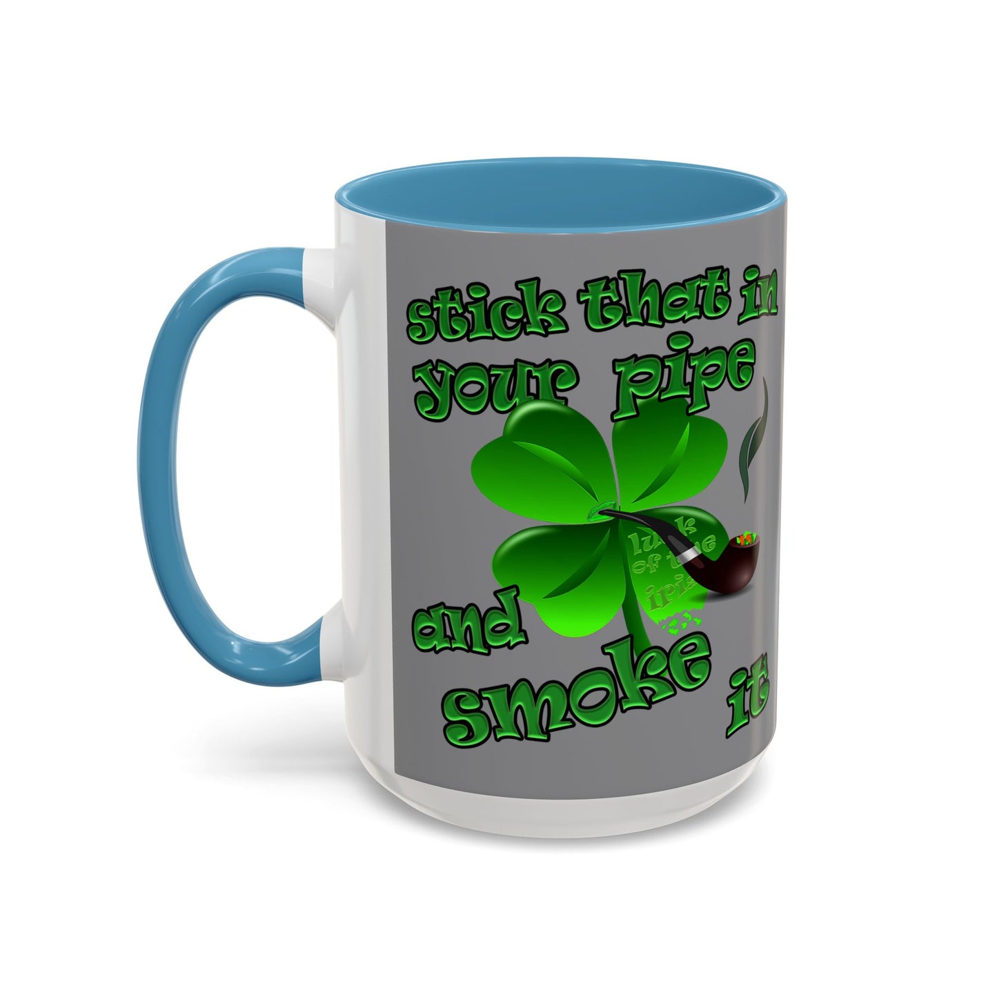 celtics logo - Accent Mug (grey)