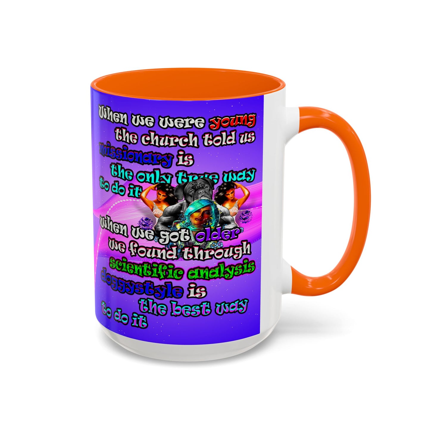 doggystyle - Accent Mug (purple-pink wave)
