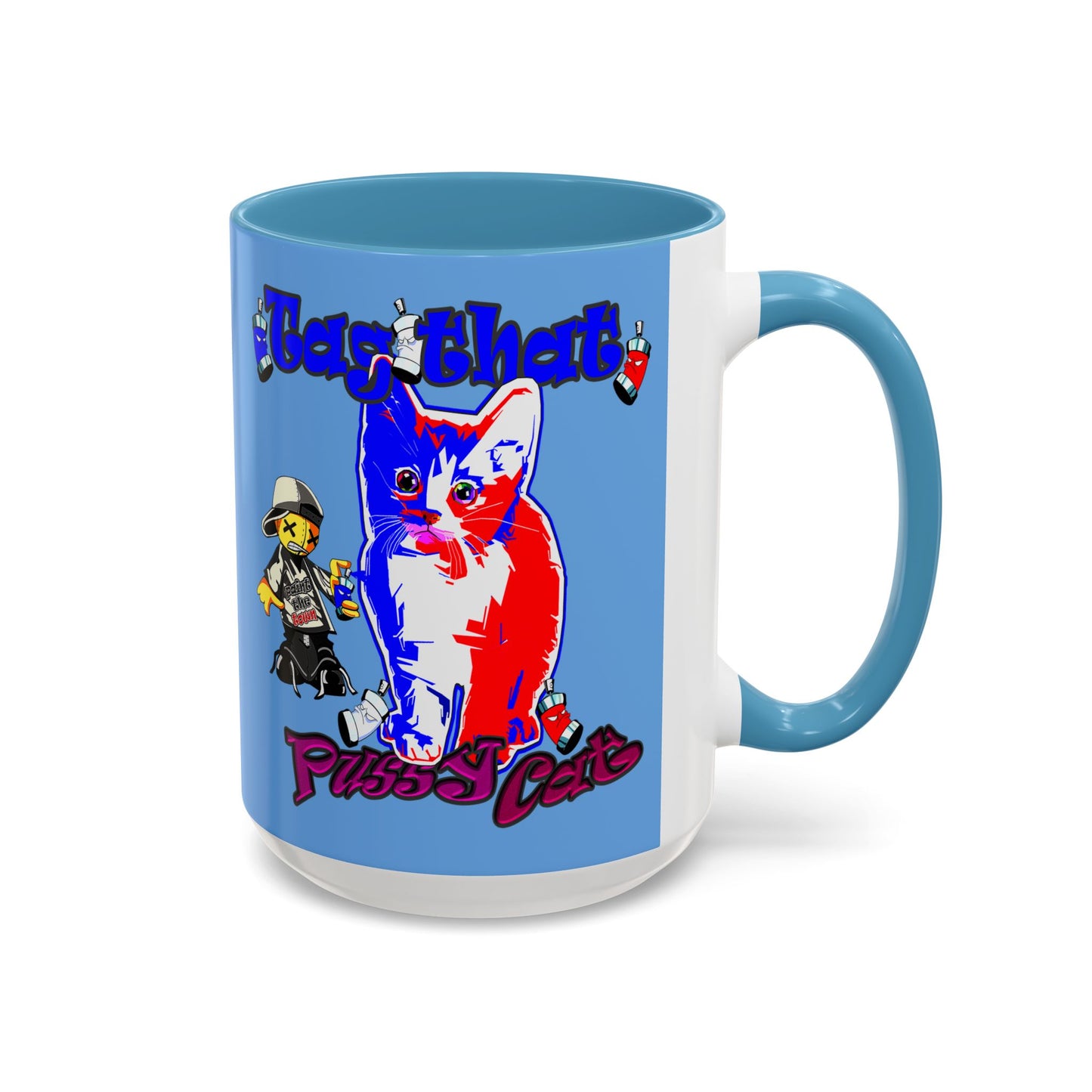 tag that - Accent Mug (light blue)