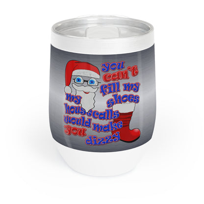 santa's shoes - Chill Wine Tumbler (brushed nickel)