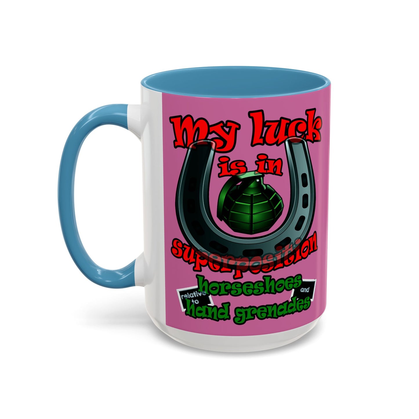 my luck - Accent Mug (light pink)