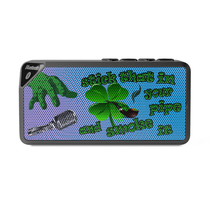 stick that in your pipe and smoke it - Jabba Bluetooth Speaker (light blue-purple wave)