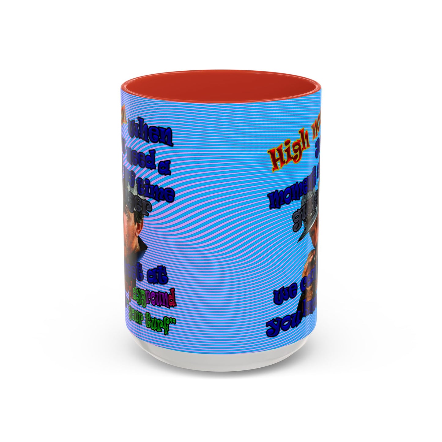 high noon - Accent Mug (light blue-purple wave)
