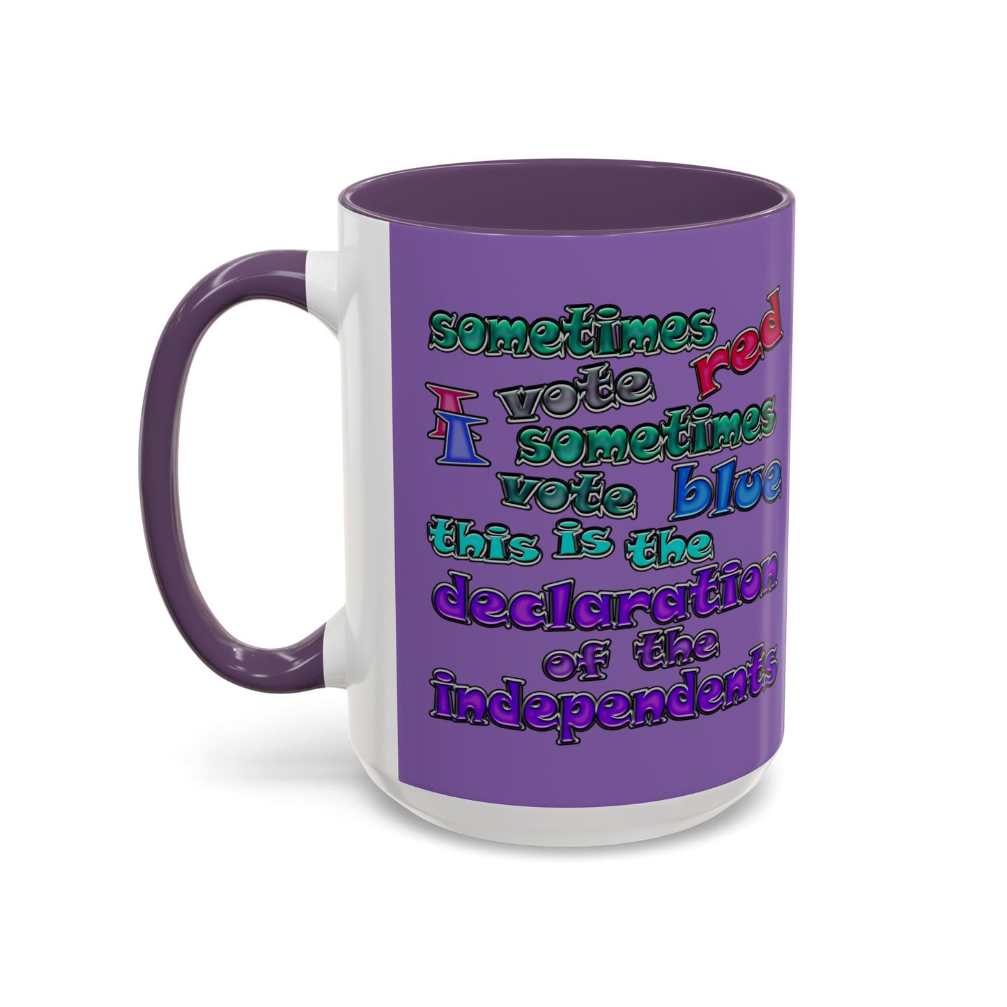 declaration of the independents - Accent Mug (light purple)