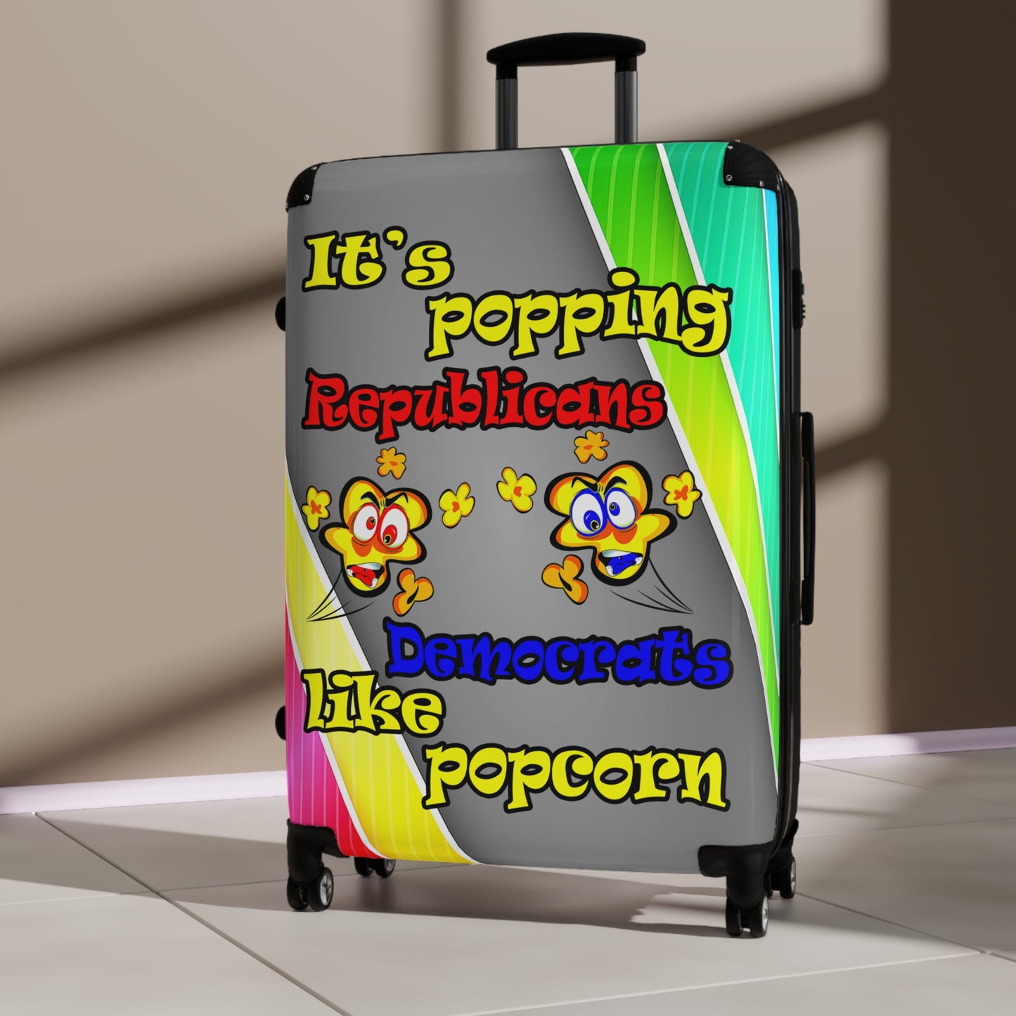 popping like popcorn - Suitcase (rainbow split)
