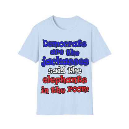 donkeys and elephants - Unisex Softstyle T-Shirt