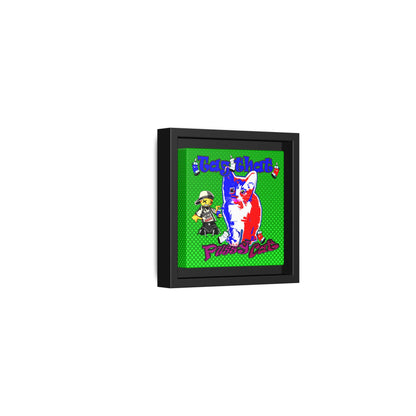 tag that - framed canvas art (logo green)