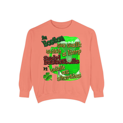celtics logo - Unisex Garment-Dyed Sweatshirt