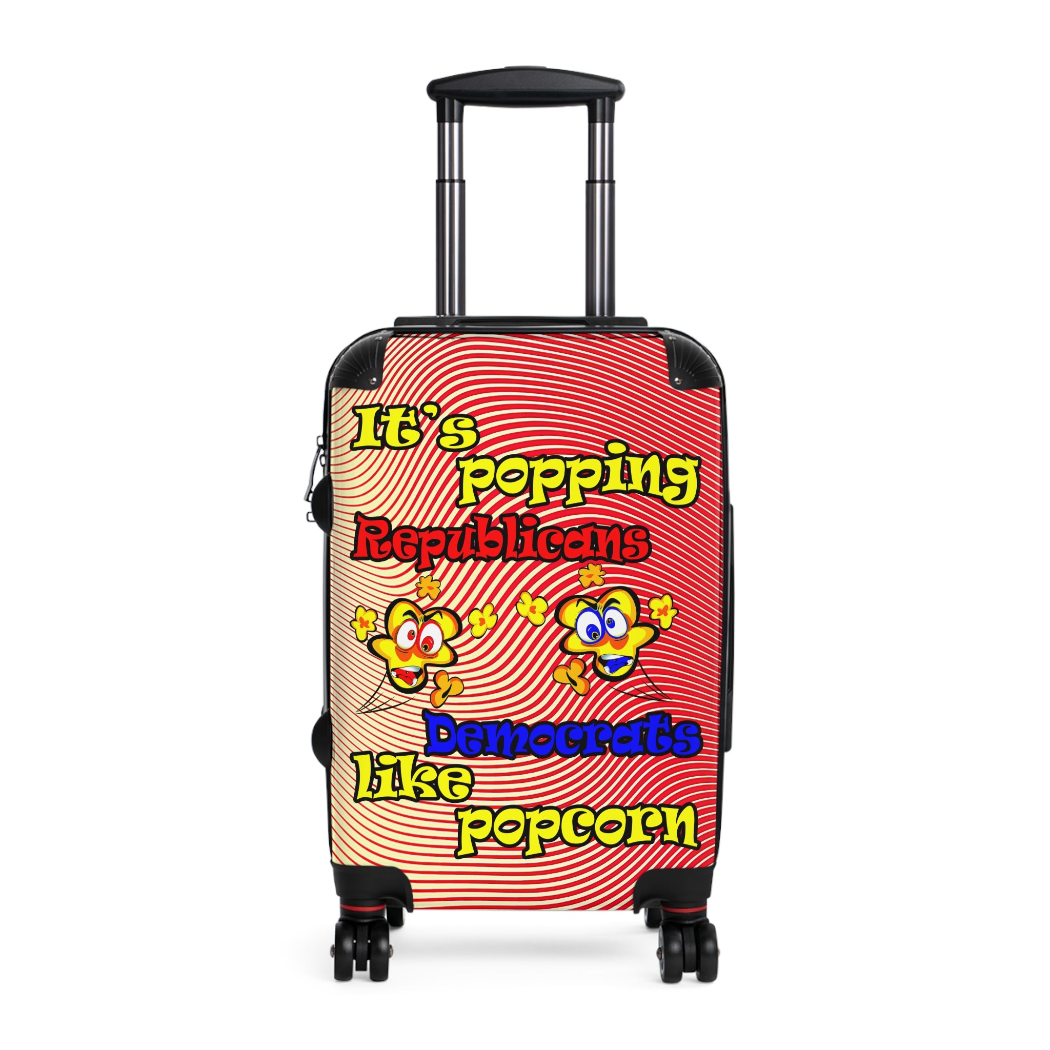 popping like popcorn - Suitcase (yellow-orange wave)
