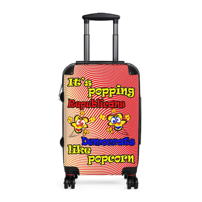 popping like popcorn - Suitcase (yellow-orange wave)