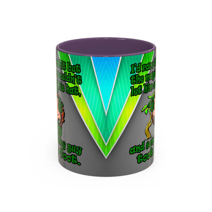 turtle race - Accent Mug (rainbow split)