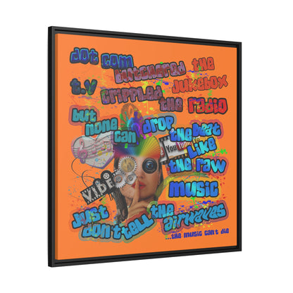 drop the beat - framed canvas art (crusta)