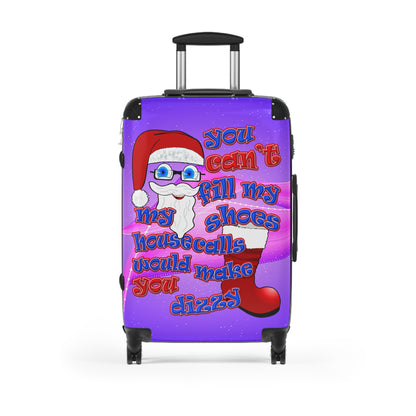 santa's shoes - Suitcase (purple-pink wave)